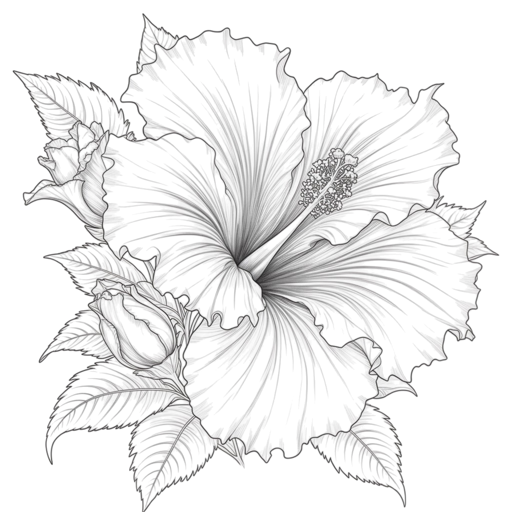 Digitales Bild " Hibiskus"