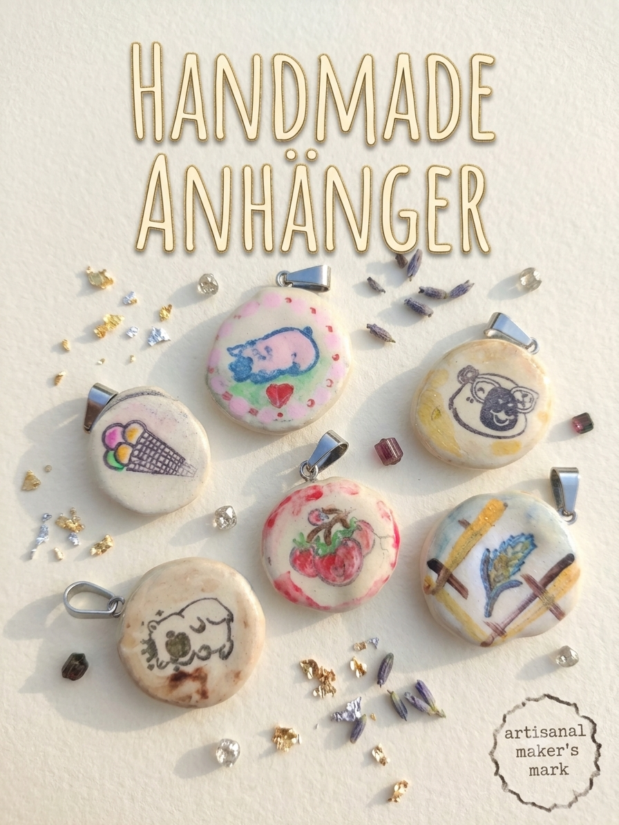 Kettenanhänger Handmade - Stickertoo Handmade