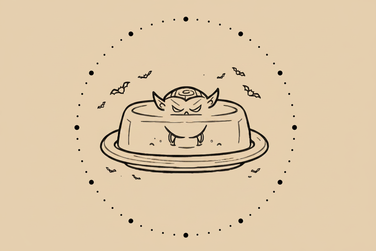Sticker „Vampbutter“ Handmade – Unikat Aufkleber