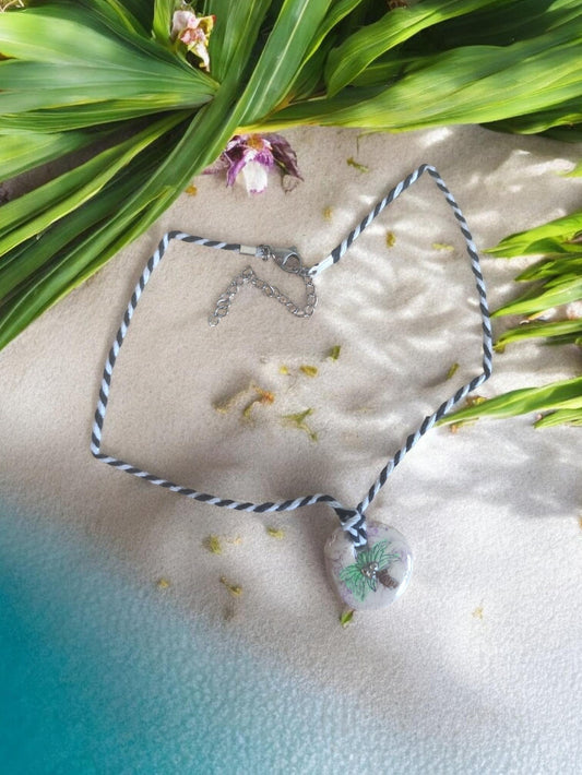 Baumwollkette Handmade " Palme"