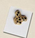 Mini Pin Handmade „Maus Pünktchen“ – Anstecknadel Maus