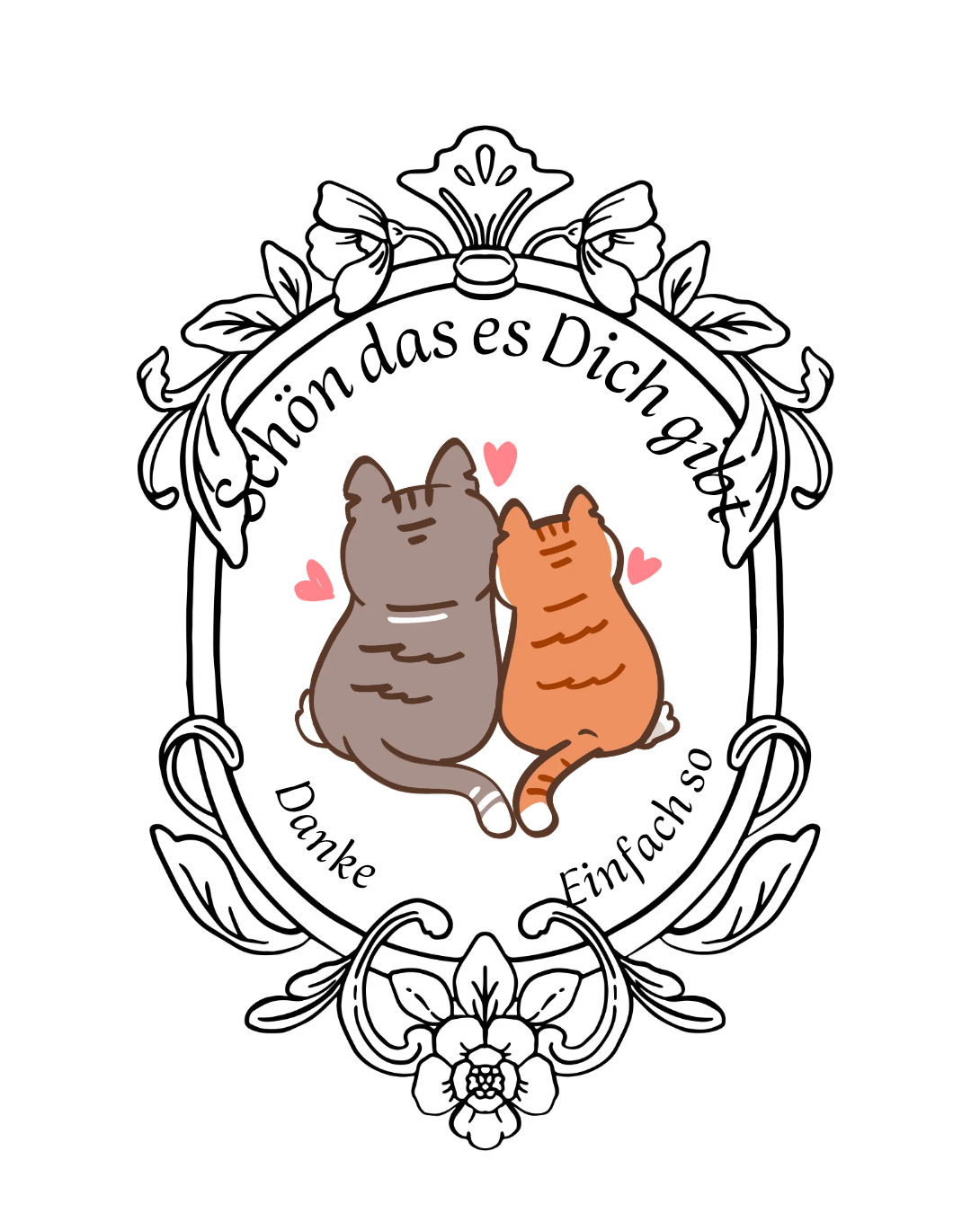 Digitales Produkt " Danke Postkarte - Lovecat"