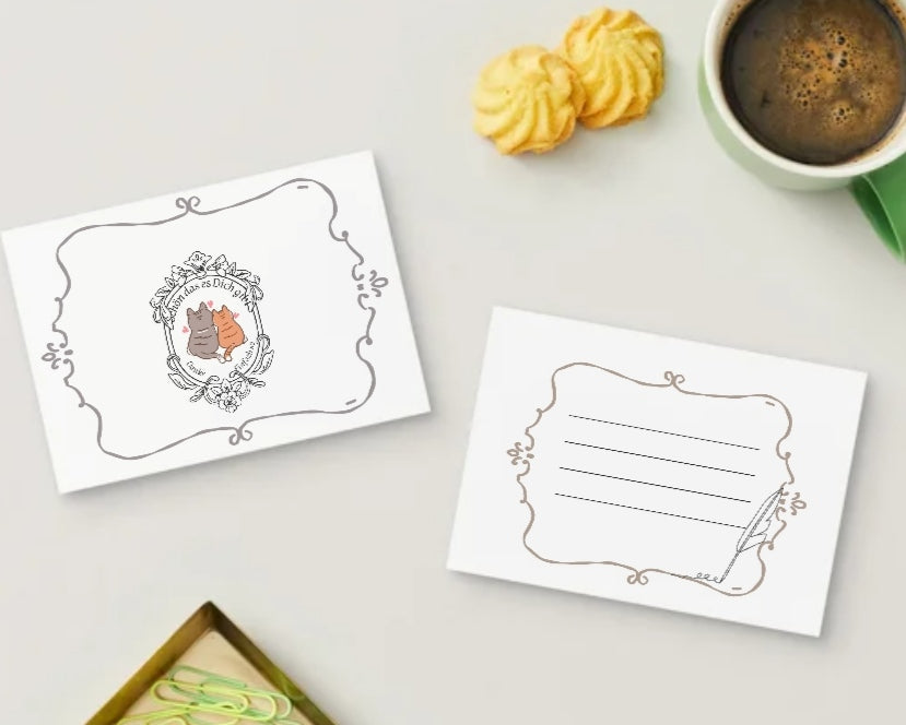 Digitales Produkt " Danke Postkarte - Lovecat"