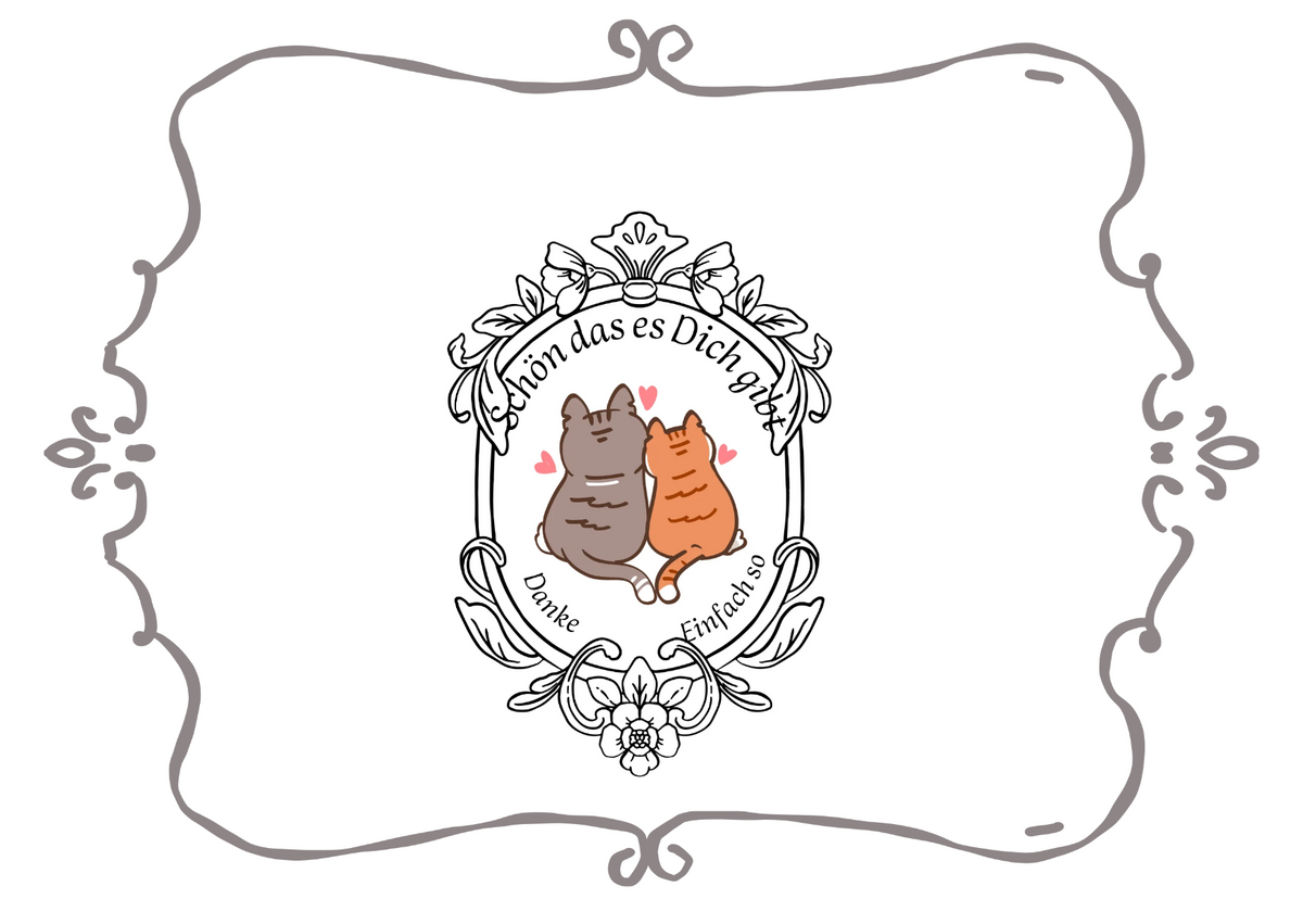 Digitales Produkt " Danke Postkarte - Lovecat"