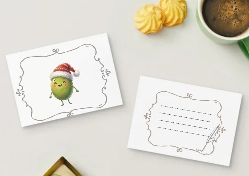 Digitales Produkt  Weihnachtskarte " Olivia Weihnachtsrausch "