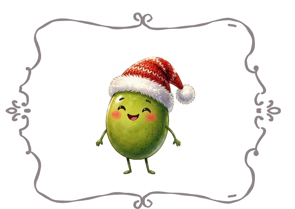 Digitales Produkt  Weihnachtskarte " Olivia Weihnachtsrausch "