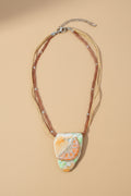 Statement Kette Handmade „Orange“ – Unikat Schmuck