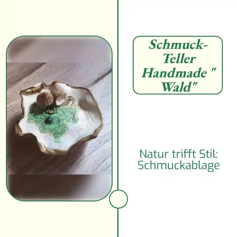 Schmuck-Teller Handmade " Wald" by@Outfy
