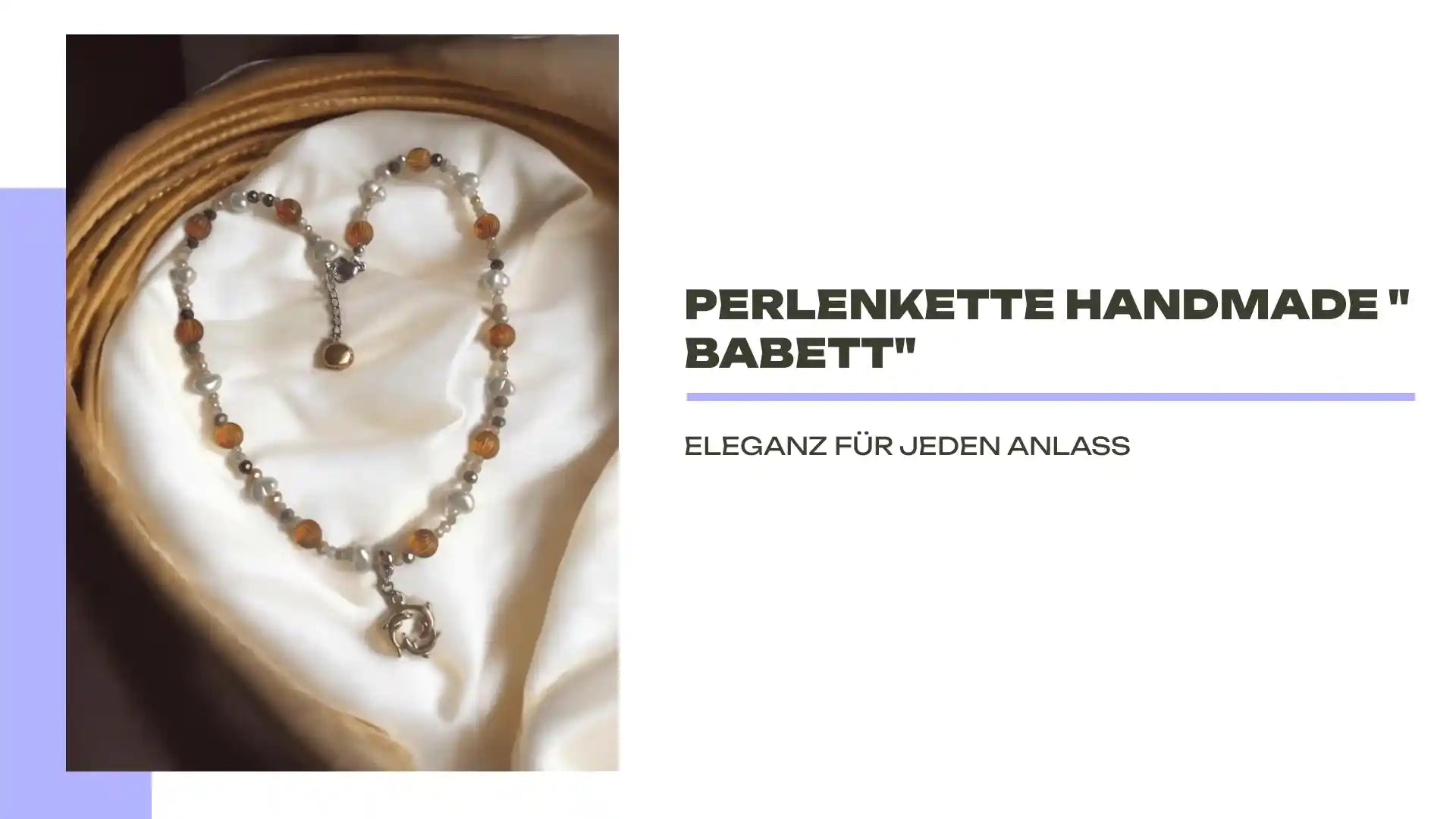 Perlenkette Handmade " Babett" by@Outfy