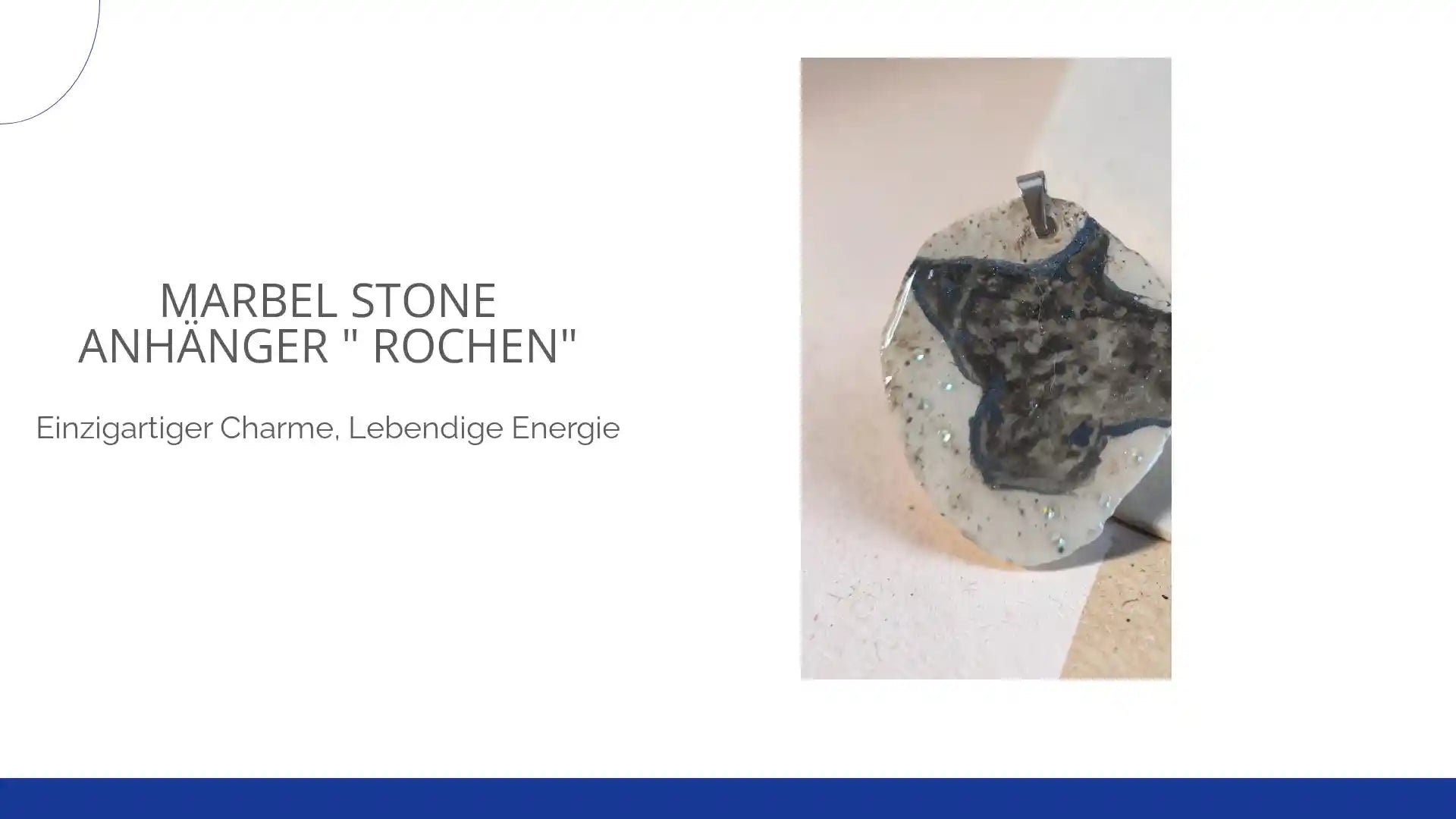 Marbel Stone Anh&auml;nger " Rochen" by@Outfy