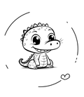 Digitale Bild " Dino"