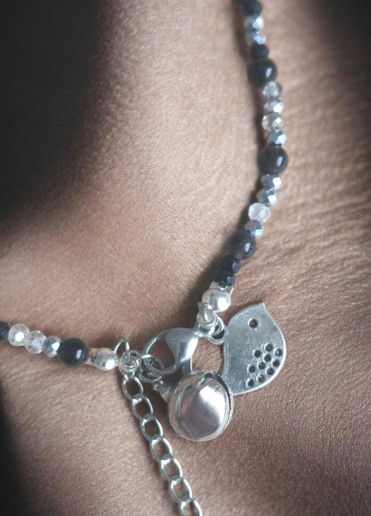 Fußkettchen Handmade " Bird"