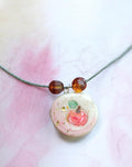 Feine Halskette Handmade " Schneewittchen"