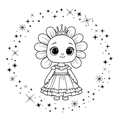 Digitales Bild " Kamille Prinzessin"