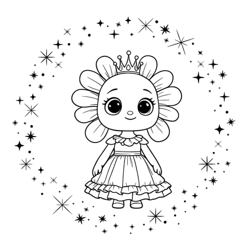 Digitales Bild " Kamille Prinzessin"