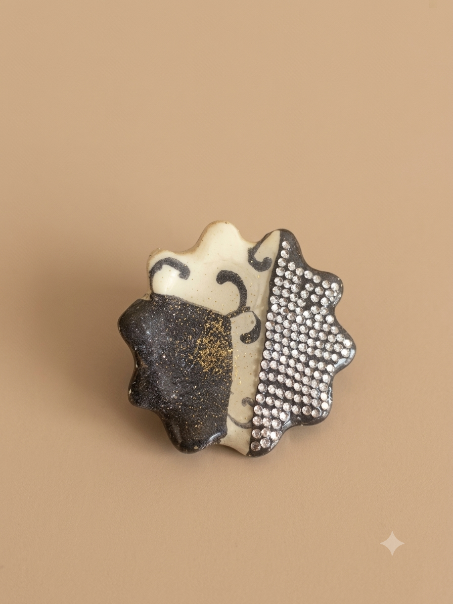 Pin Groß Handmade "Crystal"