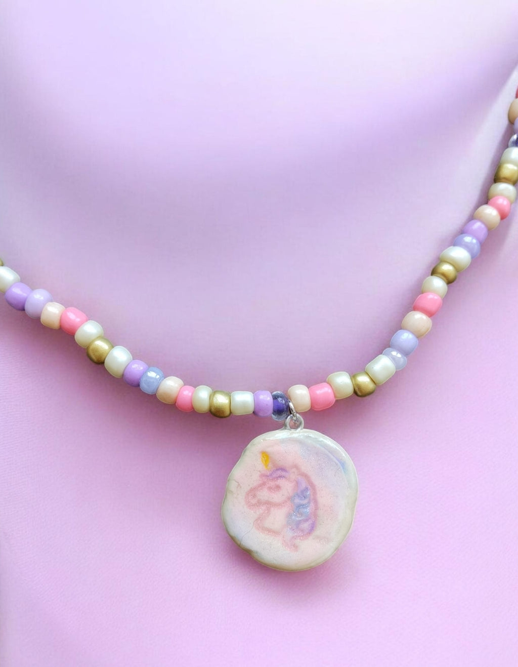 Kinder-Ketten Handmade " Einhorn Estelle"