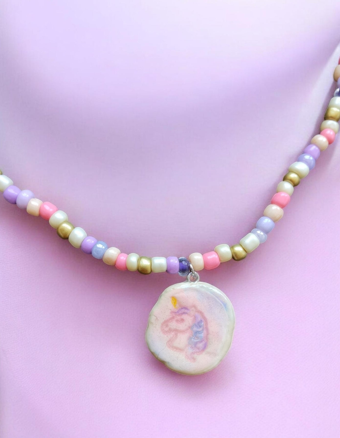 Kinder-Ketten Handmade " Einhorn Estelle"
