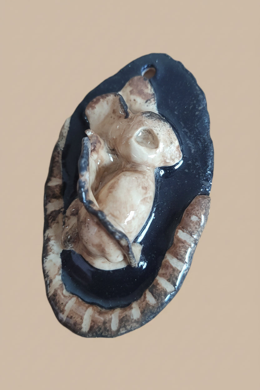 3D Anhänger Mystik "Fledermaus" – Handgemacht Gothic Schmuck