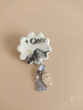 Pin Groß Handmade " Eulen-Berge"
