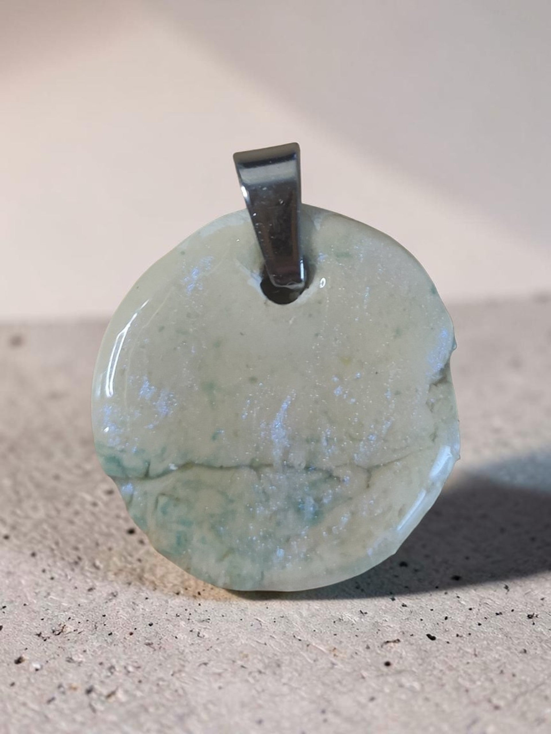 Marbel Stone Anhänger Handmade " Beate"