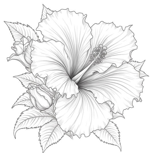 Digitales Bild " Hibiskus"