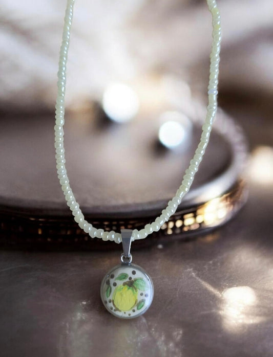 Halskette Handmade "Zitrone"