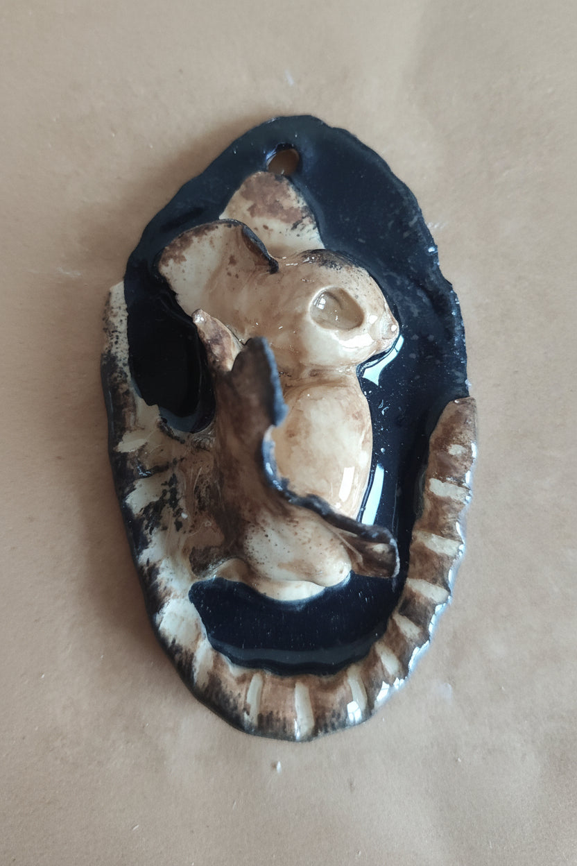 3D Anhänger Mystik "Fledermaus" – Handgemacht Gothic Schmuck