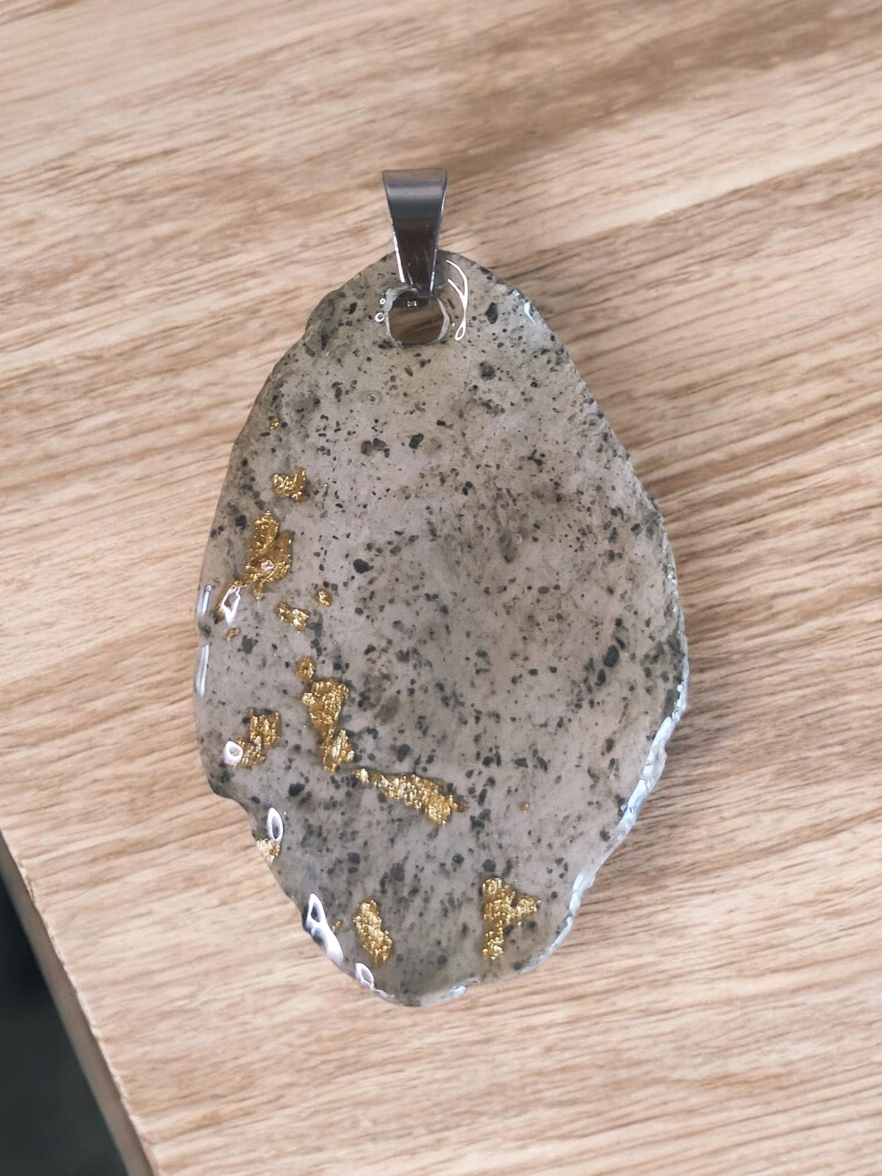 Marbel Stone Anhänger Handmade " Cindy"